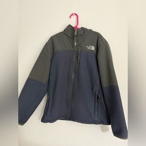 The North Face Black and Dark Blue Jacket